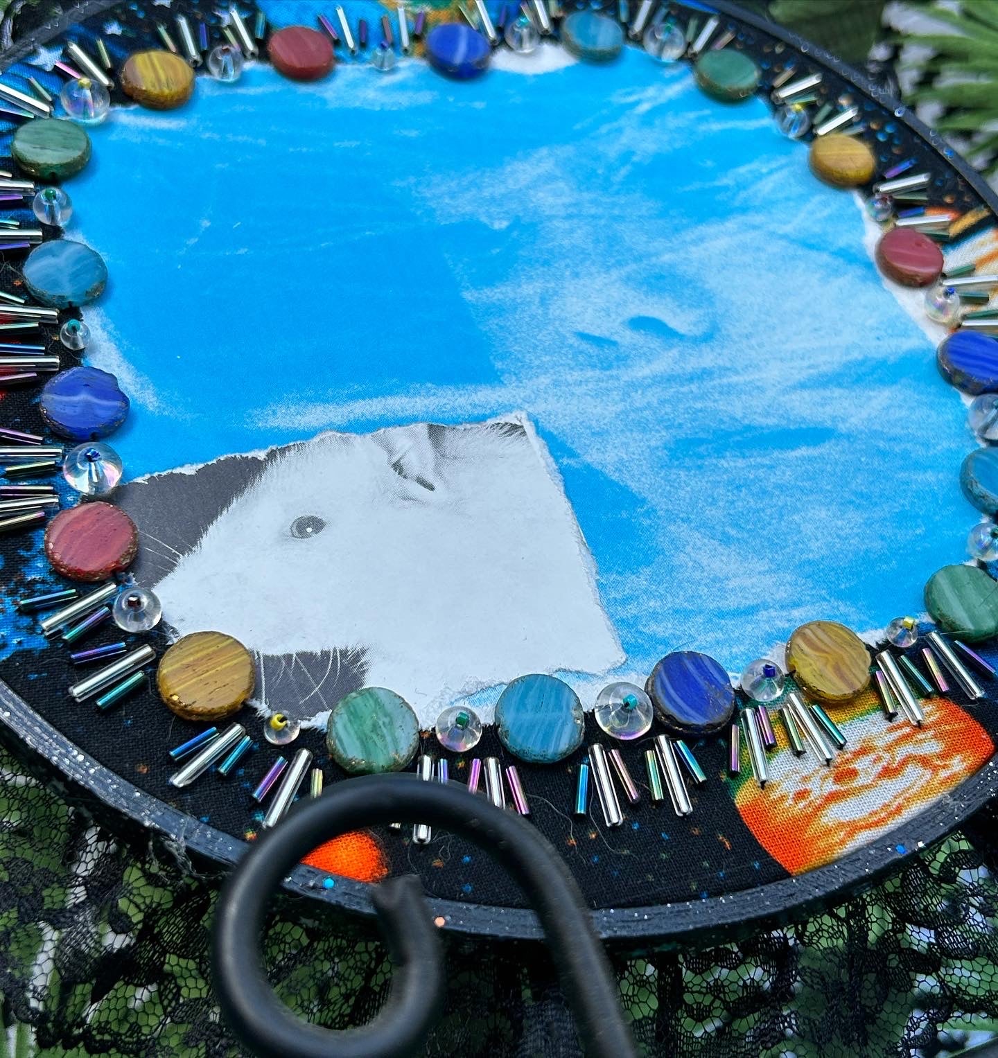 Bead Embroidery and Collage Art