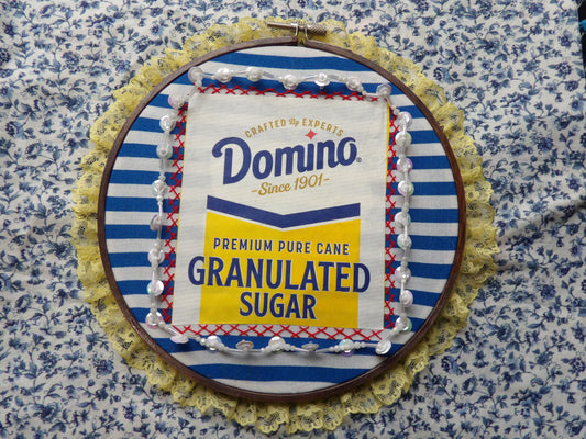 Domino Sugar Embroidery Art