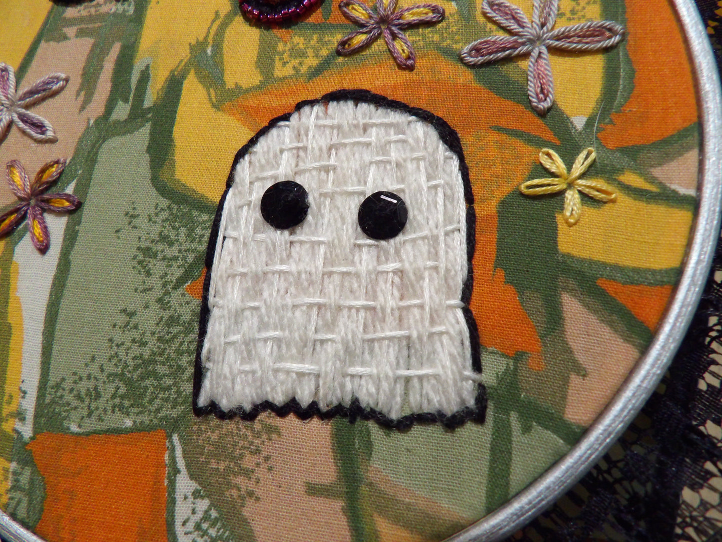 Cute Ghost Embroidery